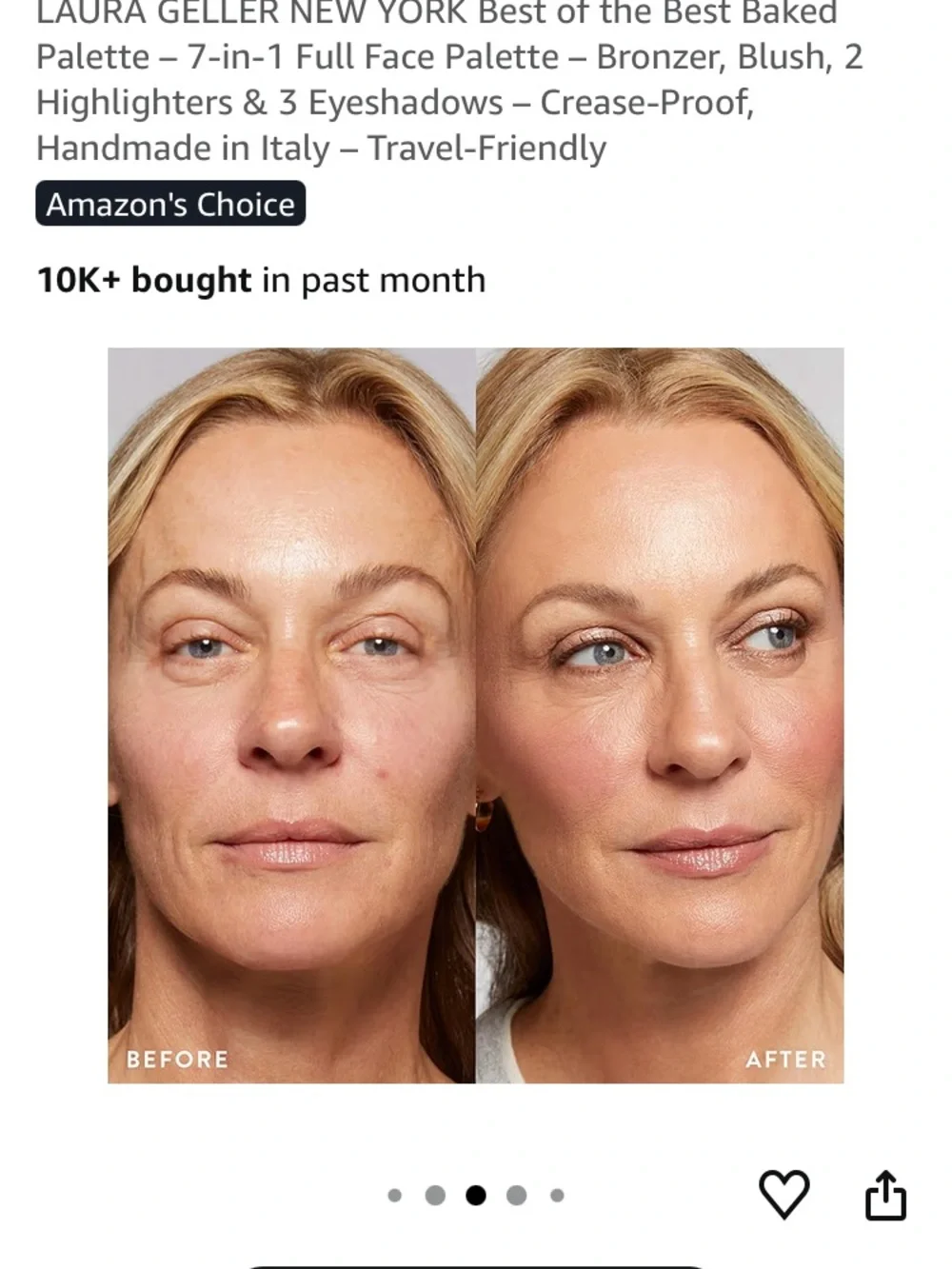 Laura Geller Pink & Beige Multi-Use Baked Face Palette
